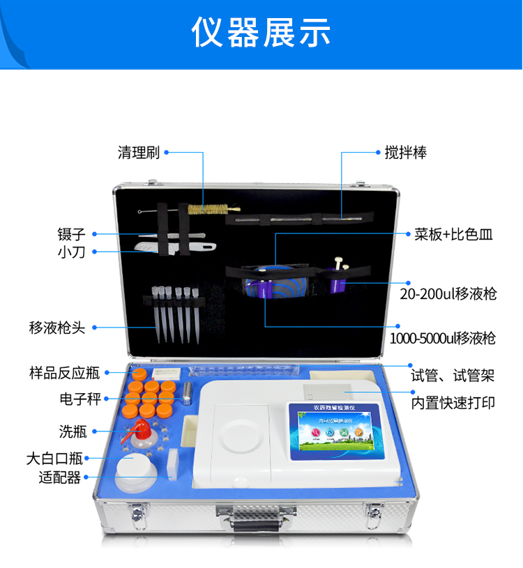 农残检测设备展示